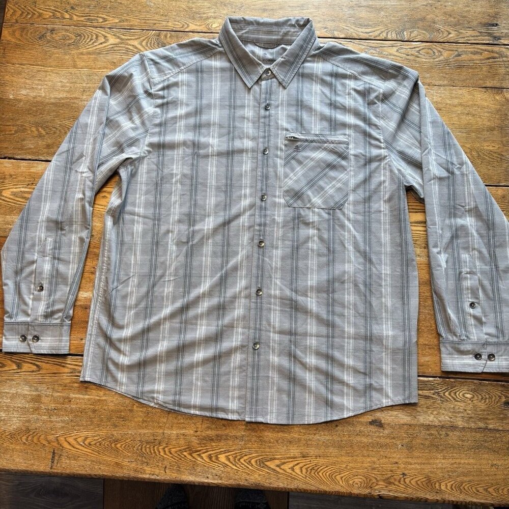 Royal Robbins Shirt Mens Long Sleeve XL Spotless Plaid Y422031 Outdoorβ HeiQ